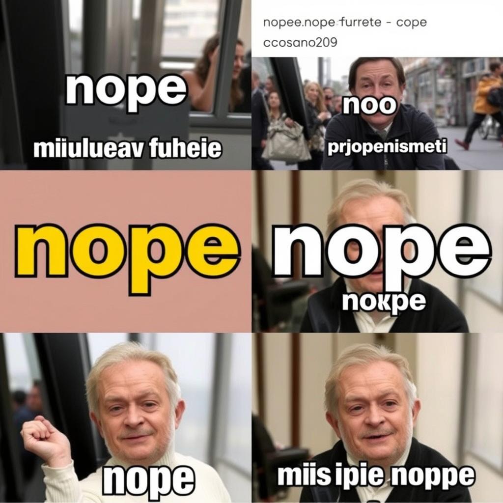 Popularne memy internetowe ze słowem nope co to znaczy