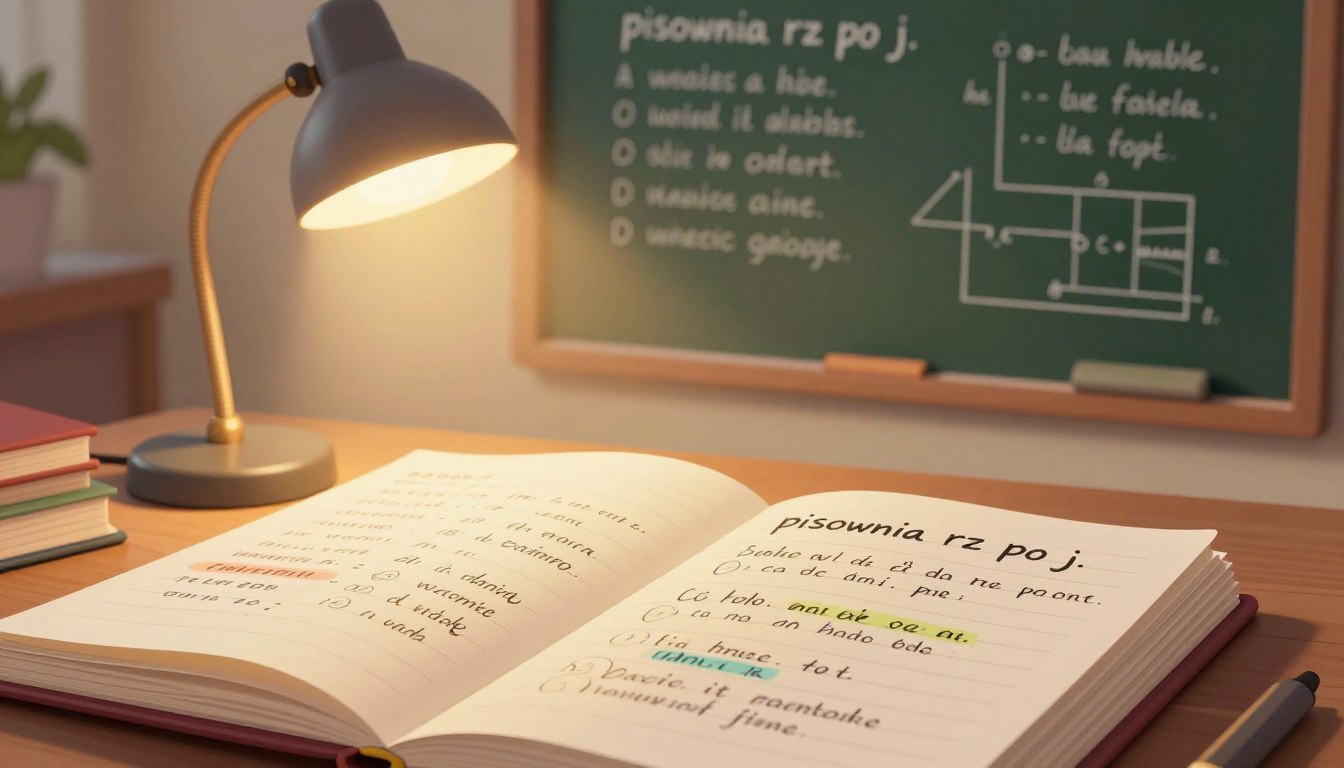 pisownia rz po j